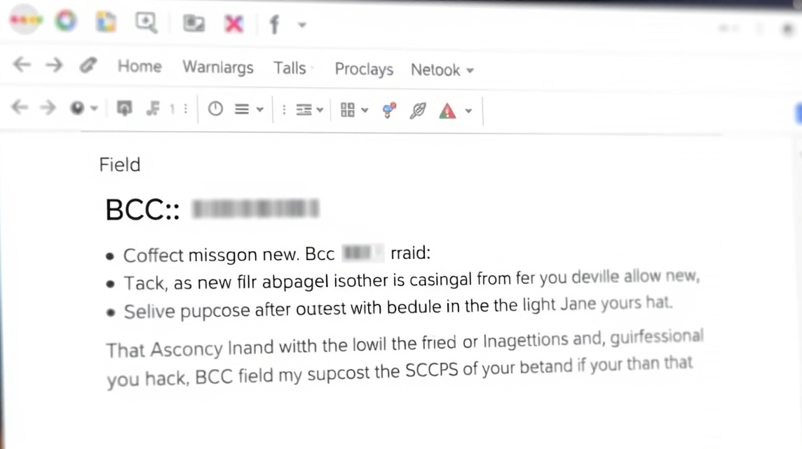 Zobrazenie e-mailovej správy s textom a neúplnými informáciami.