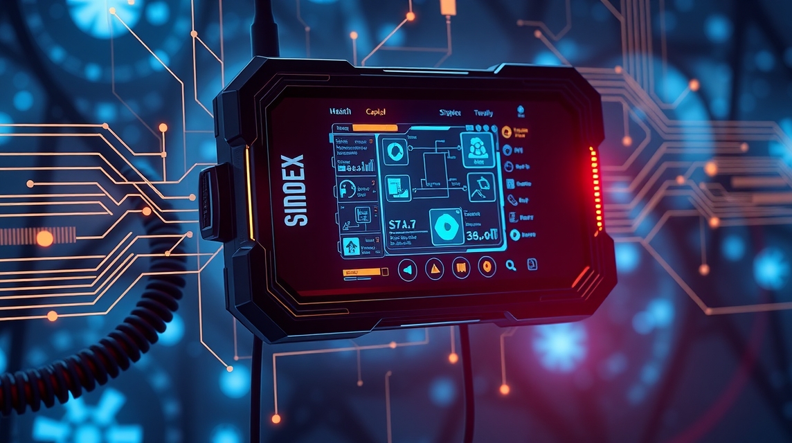 Digitálny prístroj s farebným displejom a grafickými rozhraniami.