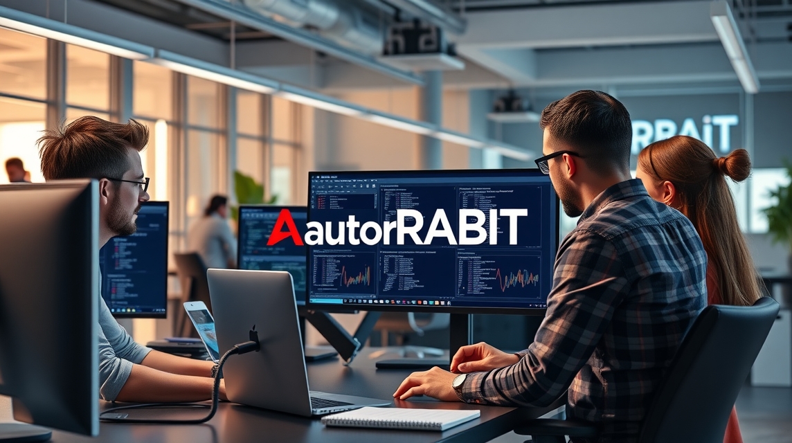 Dva pracovníci s počítačmi v modernom kancelárskom prostredí, analyzujúci dáta.