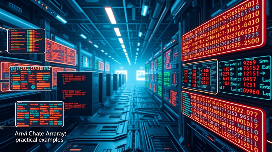 Moderná dátová centrála s obrazovkami zobrazujúcimi kód a údaje.