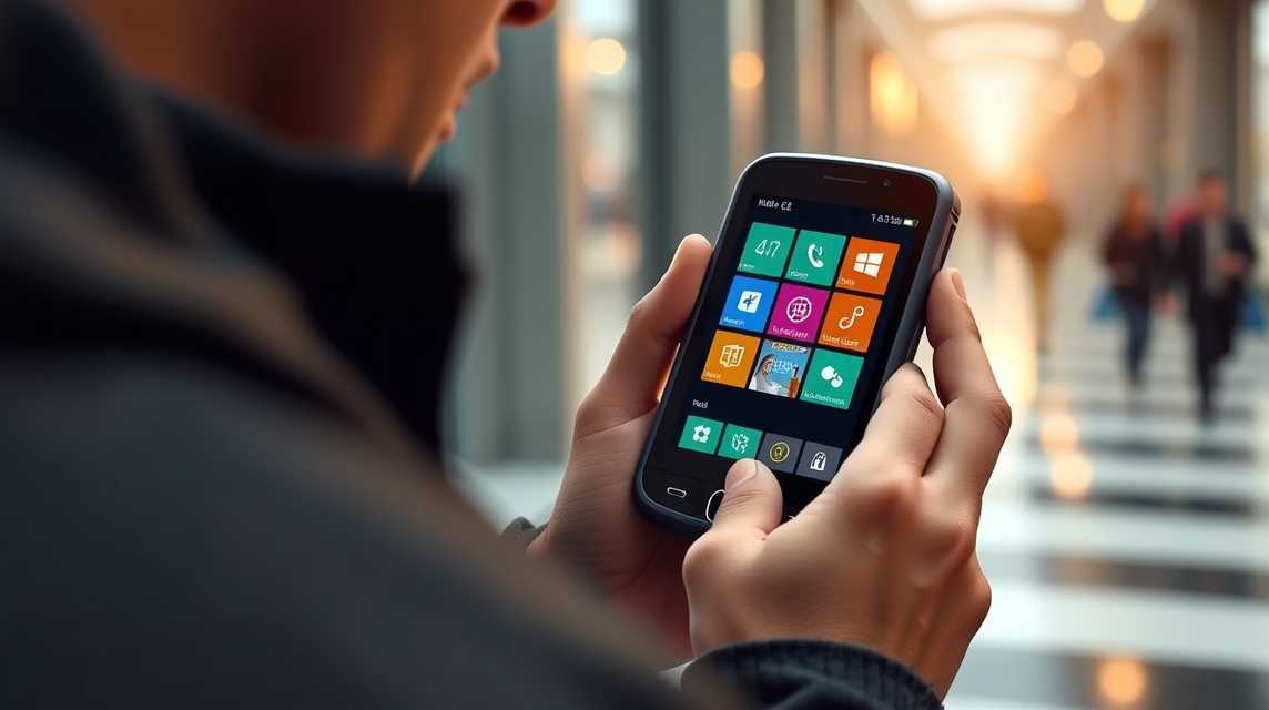 Osoba, ktorá používa mobilný telefón s farebnými ikonami aplikácií v interiéri.