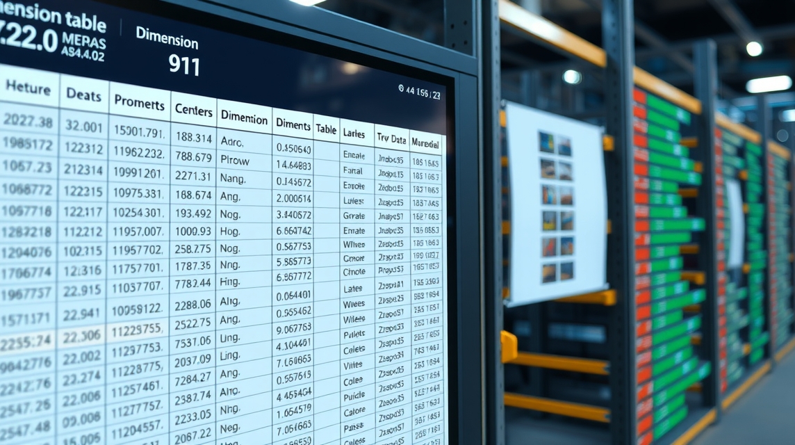Detailný pohľad na tabuľku s údajmi a štatistikami v databáze.