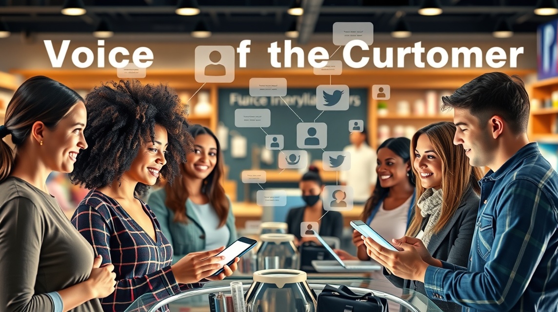 Skupina mladých ľudí diskutuje a používa mobilné zariadenia v obchode.