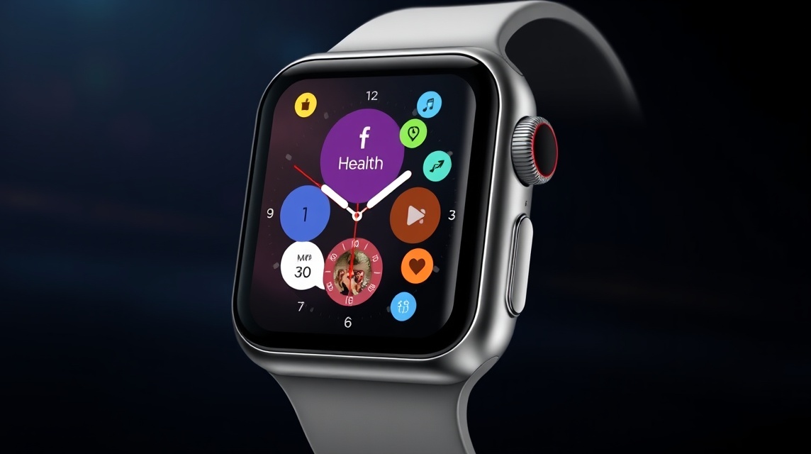 Moderný smartfón s farebným dotykovým displejom a rôznymi aplikáciami.